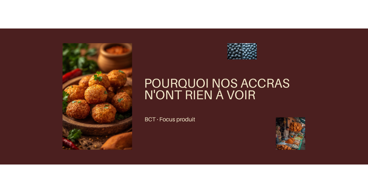 Pourquoi nos accras de morue n'ont rien a voir avec ceux du supermarche